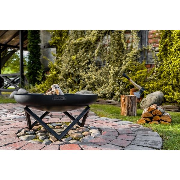 Cookking Santiago 70cm Fire Bowl - Modern Steel Garden Fire Pit