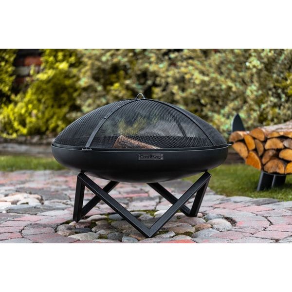 Cookking Santiago 70cm Fire Bowl - Modern Steel Garden Fire Pit