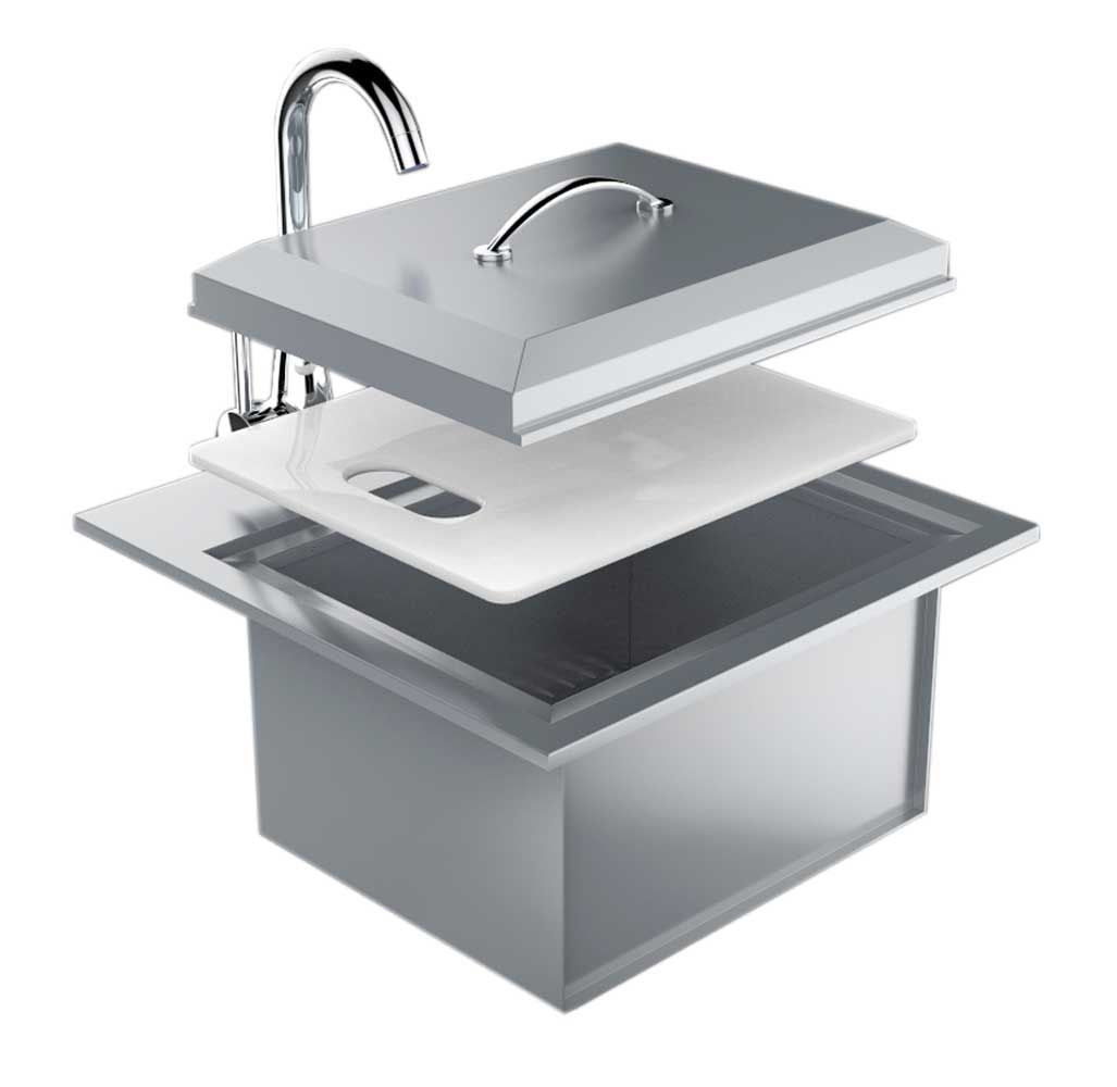 Sunstone Premium Drop-In Sink – Durable and Stylish Outdoor Sink