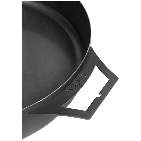 Cookking 50cm Steel Pan with 2 Handles - Durable Outdoor Cooking Pan