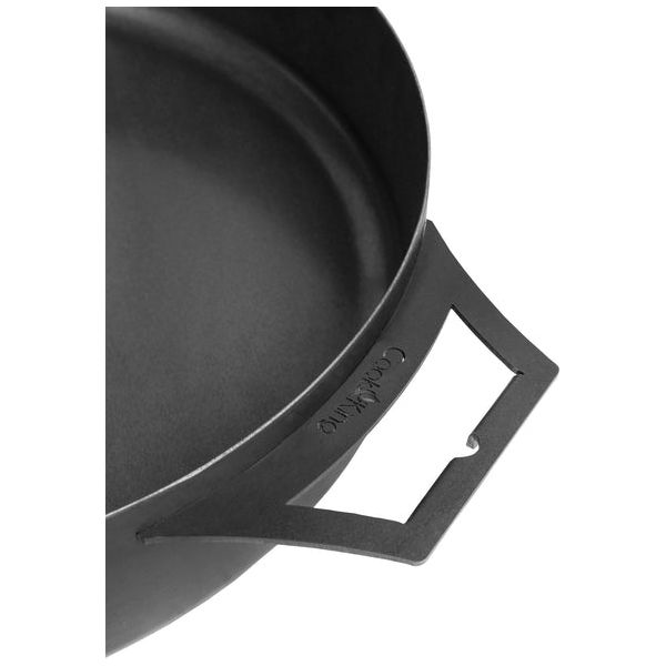 Cookking 50cm Steel Pan with Long Handle - Versatile Outdoor Cooking Pan